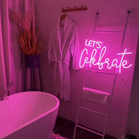 Let's Celebrate Neon Sign