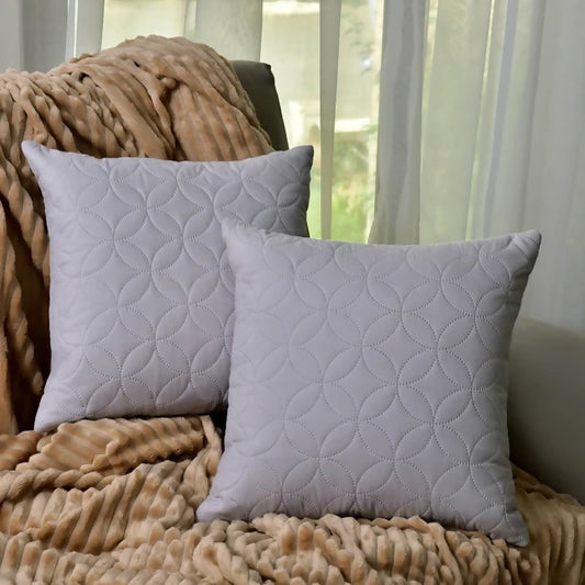 2-PCs-Quilted-Ultrasonic-Cushions-5041-Circles-Silver-Apricot-4963