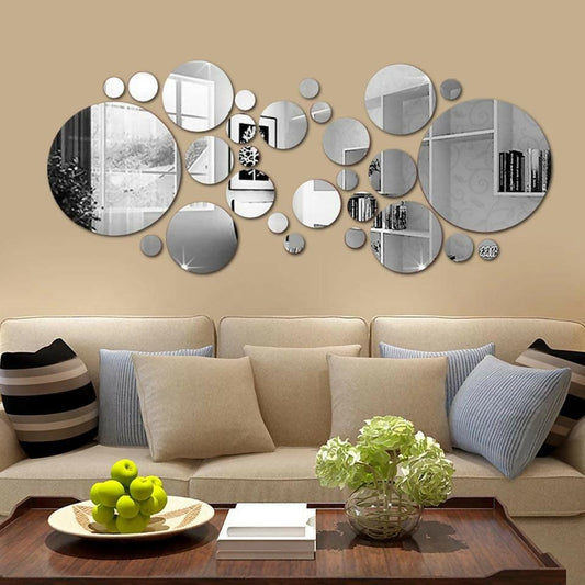 Acrylic Big Circle Decor Mirrors set - ValueBox