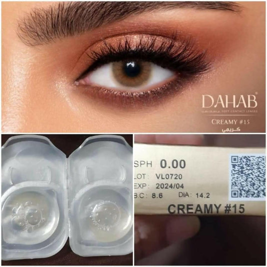 Dahab Creamy lenses with free solution kit - ValueBox