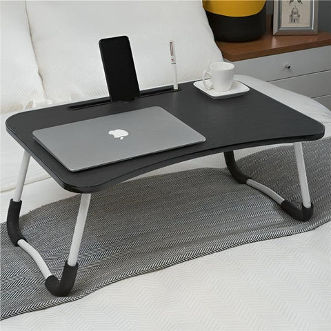 Gaming Laptop Table for Bed | Wood Portable Laptop Desk | Folding Home Laptop Desk for Bed & Sofa - ValueBox