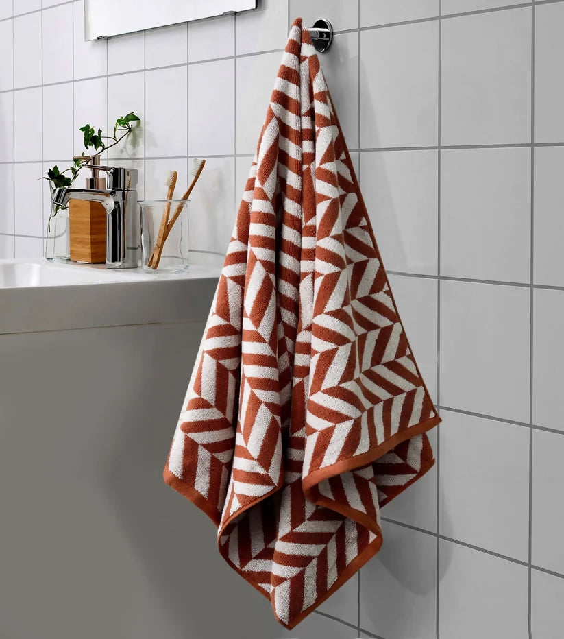 Bath-Towel-Yarn-Dyed-Brown-Chevrons-Apricot-8560