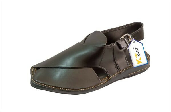 Peshawari Zardari Chappal Black