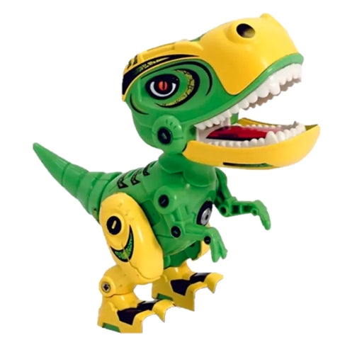 Metal Mechanical Spark Dinosaur with Sound & Lights for Kids Children Toys