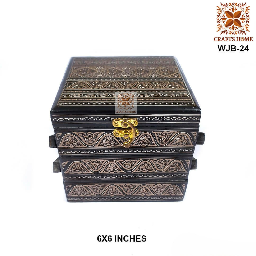 Jewelry Box Black Trolly