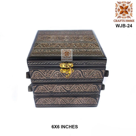 Jewelry Box Black Trolly
