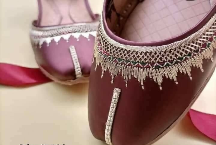 Multani Khussa girls and women Hand Made Pure Leather embroidered khussa fancy khussa Bridal khusa