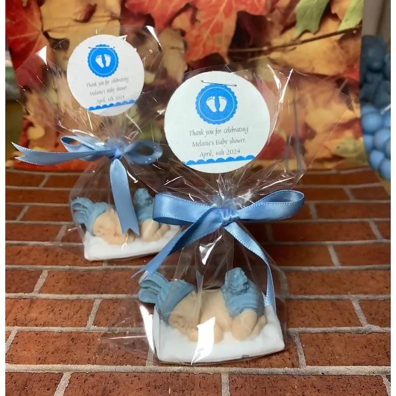 Baby Boy Shower scented candle- Baby Boy / Girl Shower Gift Favors - Baby Boy Shower Decoration Party - Decorations Party Favor Soap -Baby Boy Shower favors - ValueBox