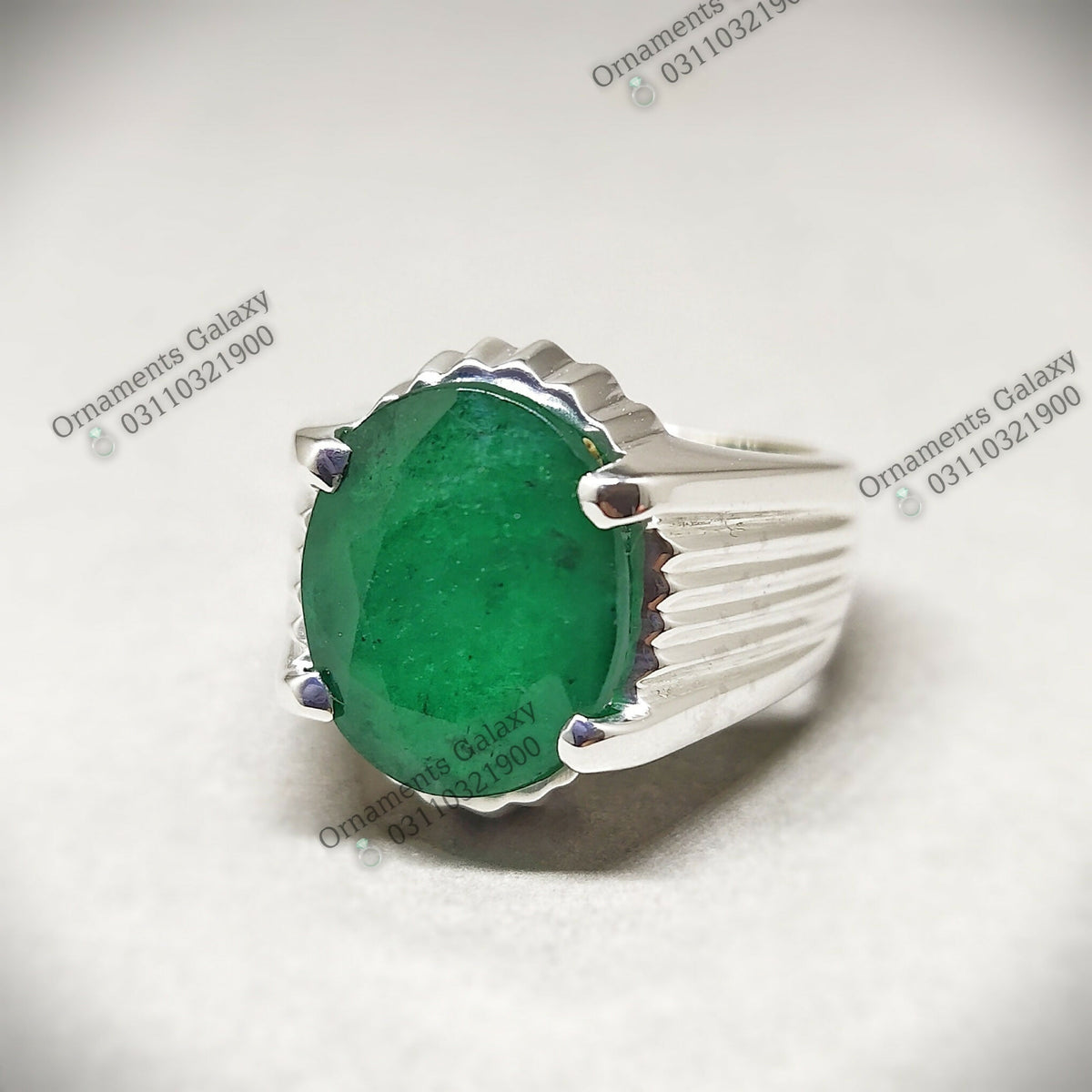 11 CT Natural Deep Green Emerald Ring 925 Sterling Silver Ring Artisan Ring High Quality Emerald Ring