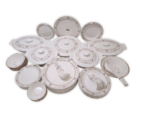 Melamine dinner set - 72 Service Dinner Set 8/8 persons serving Strong quality with good Looking I,11 - ValueBox