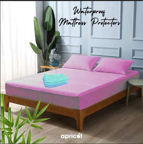 Terry-Waterproof-Mattress-Protector-Lilac-Apricot-2683