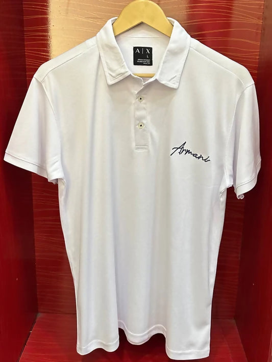 White Drifit Polo