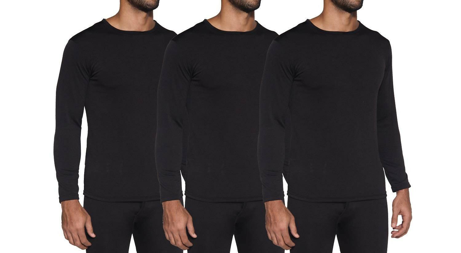 Khanani's T Shirt for men Pack of 3 Basic Full Sleeves Black tshirts for men - ValueBox