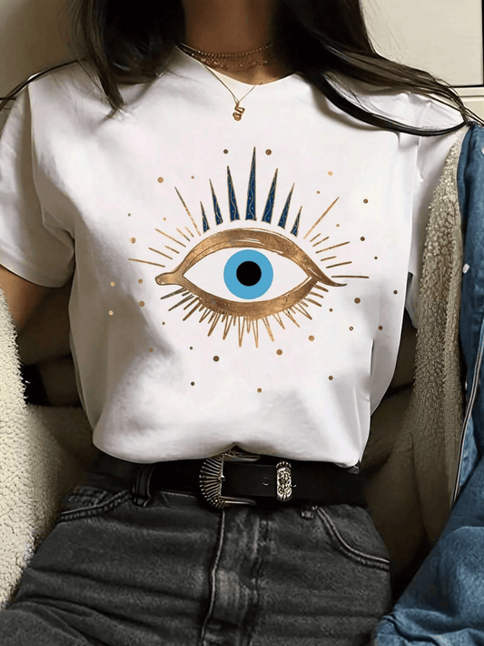 Khanani's High Quality Evil Eye Tshirt For women and girls t shirt