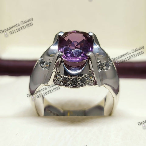 6 CT Unique Color Changing Alexandrite Anniversary Ring Silver Oval Cut Stone June Birthstone Ring Alexandrite Engagement Ring Gift For Her