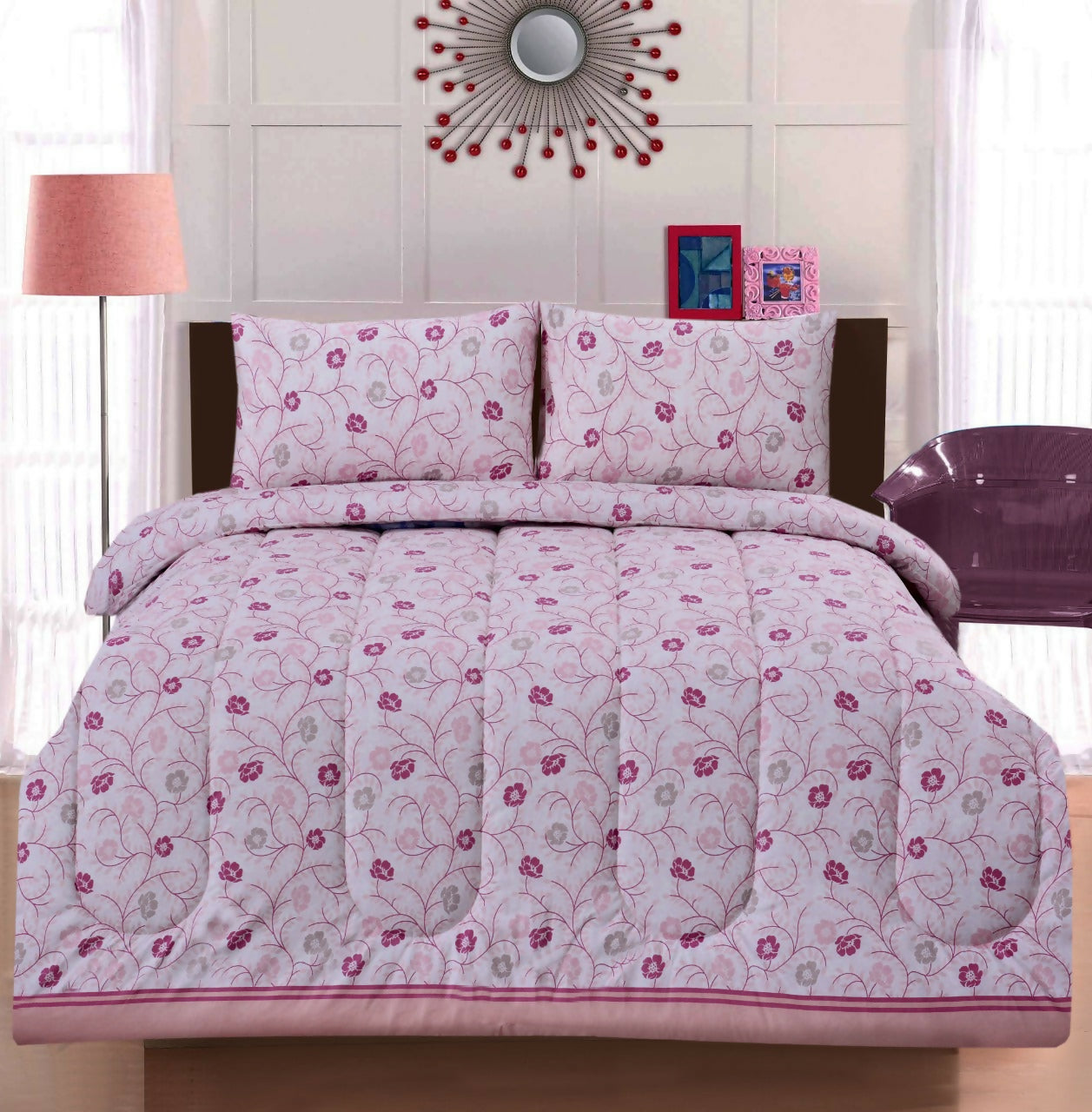 6-PCs-Duvet-Cover-Set-Pink-Floral-Apricot-5937