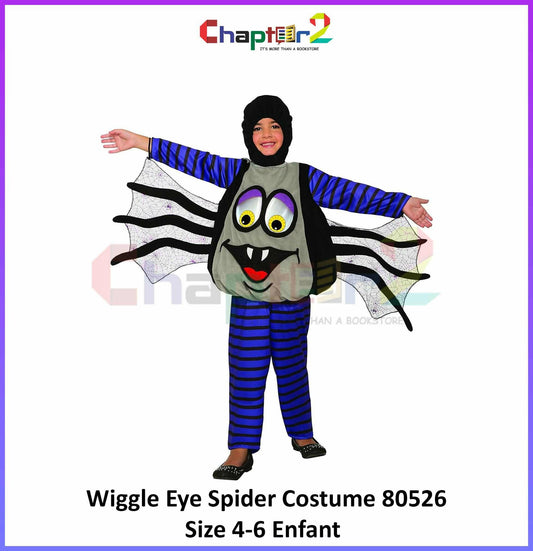 Wiggle Eye Spider Costume 80526 Size 4-6 - ValueBox