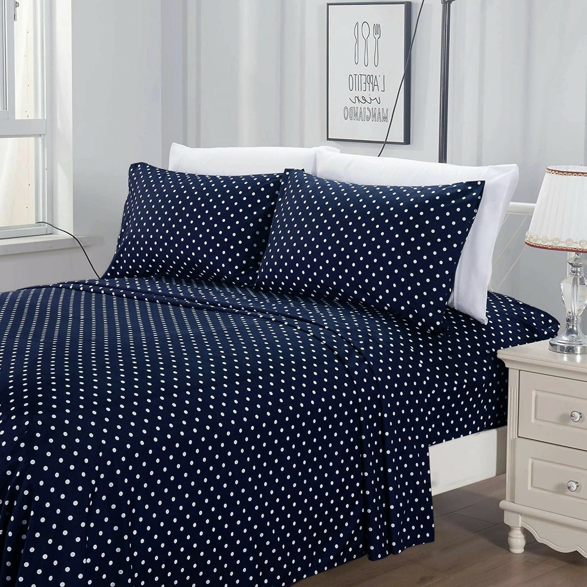 Fitted-Bed-Sheet-Blue-Polka-Apricot-6565