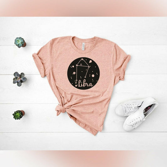 Khanani's Libra birthday t shirt half sleeves tee - ValueBox