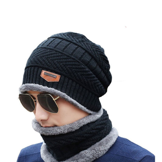 Beanie cap-Wool cap with neck warmer for men women| Winter cap for Unisex