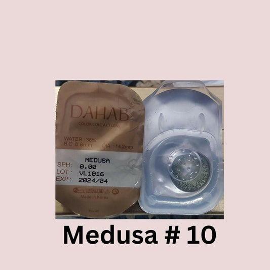 Dahab Medusa Contact Lenses With Free Solution kit Dahab green lenses - ValueBox