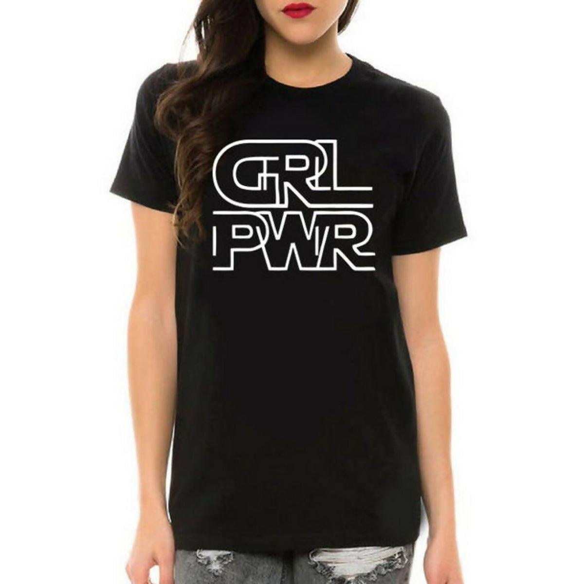 Khanani's GRL Power printed half sleeves tshirts for women - ValueBox