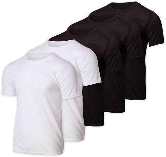 Khanani's T Shirt for men Pack of 5 Black and White Tshirts for men summer tees