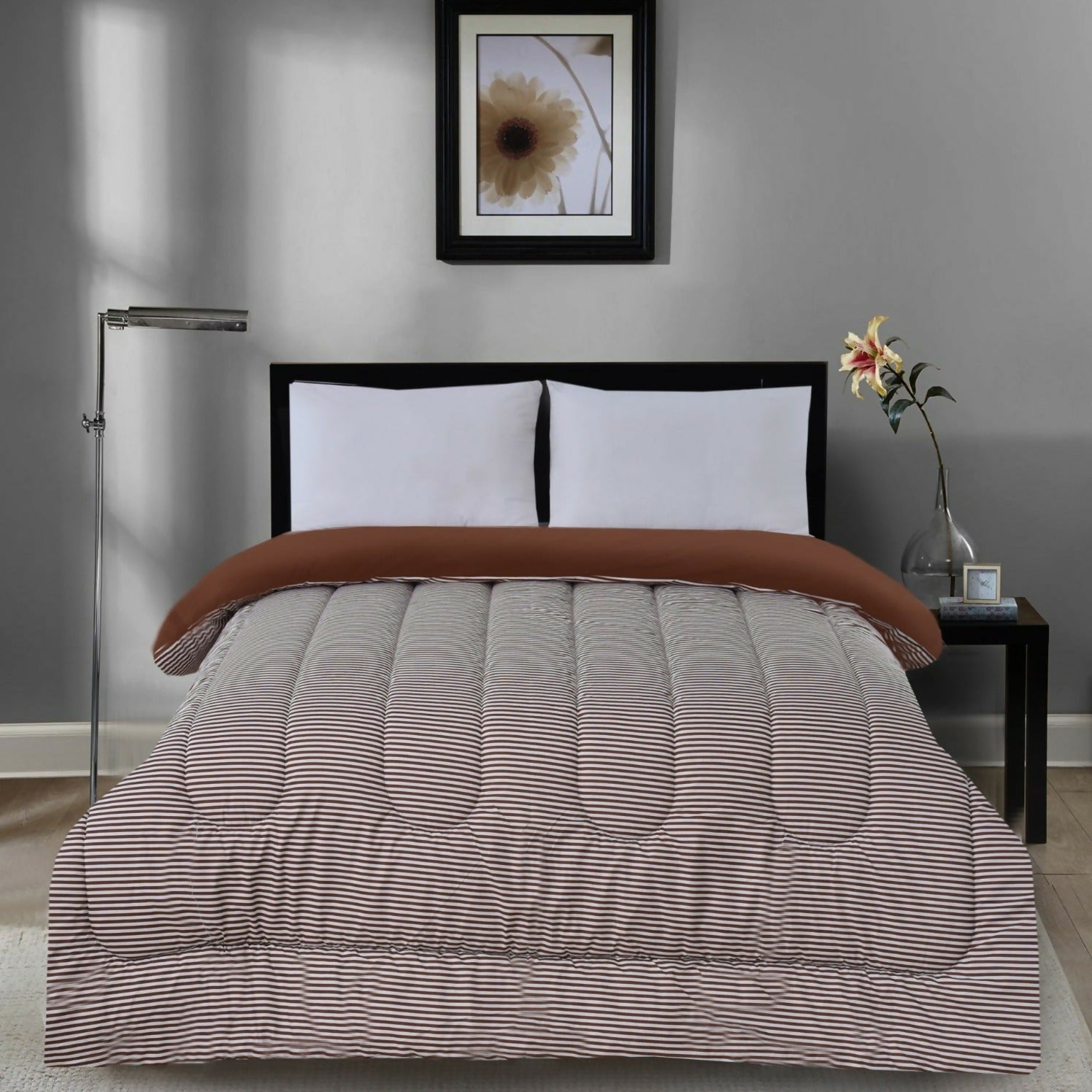 1-PC-Double-Winter-Comforter-Brown-Stripes-Apricot-3440