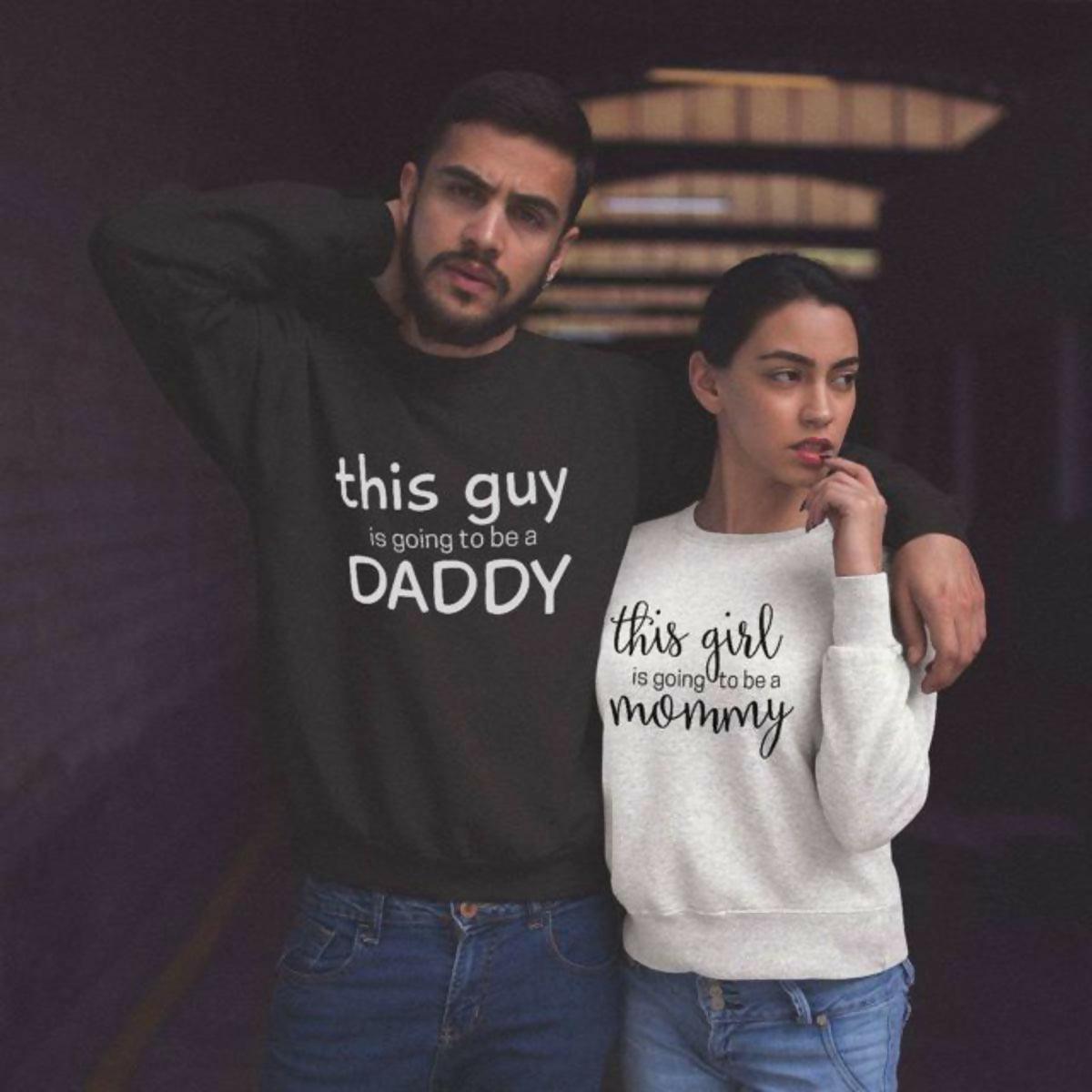 KHANANIS Mommy and daddy to be Couple matching sweatshirts for winters parents to be gifts-pack of 2 - ValueBox