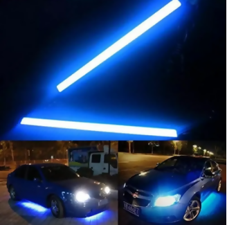 Strips LED Day light (1Set 2Pcs) Blue For Bikes and Car - ValueBox