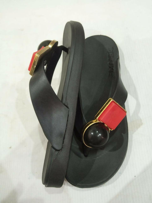 Causal Slipper Black Slipper for Women New Design Best Quality Slipper - ValueBox