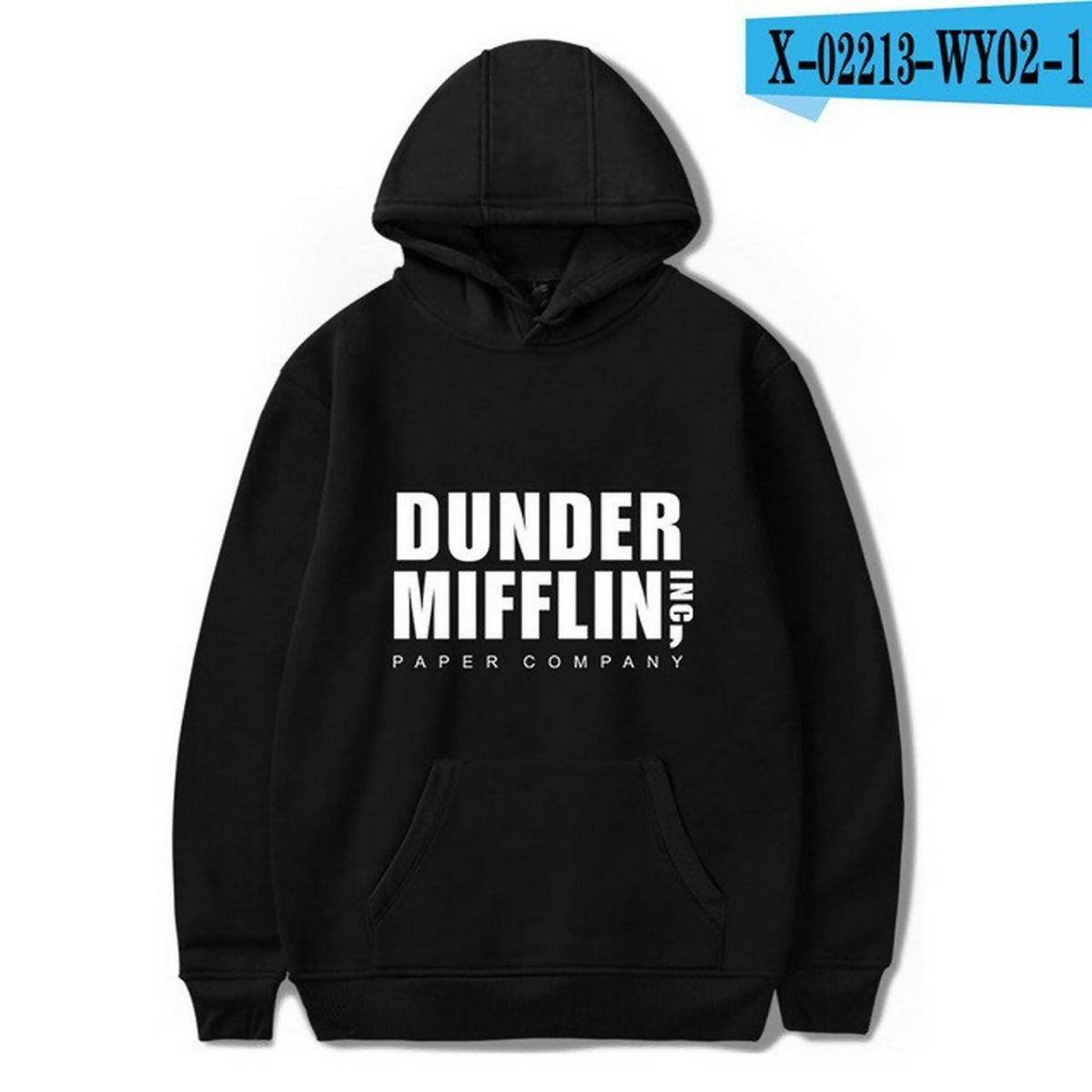 KHANANIS Dunder Mifflin Men Long Sleeve hoodie Pullover hoodies for men - ValueBox