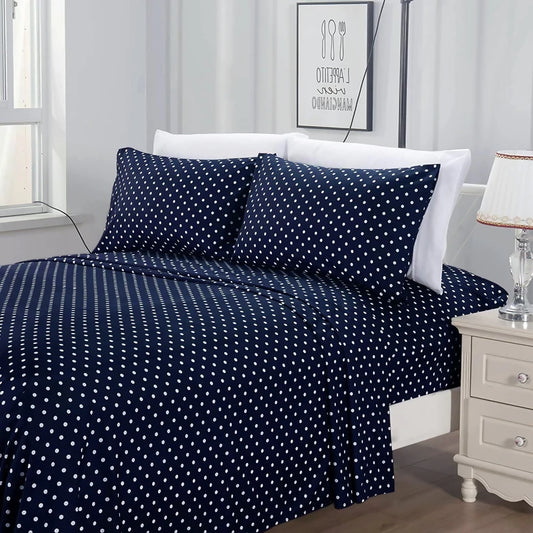 3-PCs-Double-Bed-Sheet-Blue-Polka-Apricot-6549