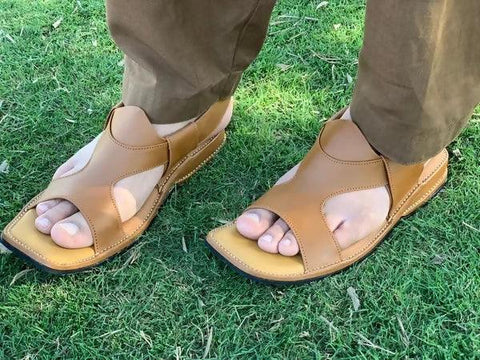 Panjedar Chappal Brown Kohati Leather Chappal - ValueBox