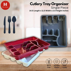 Pack of 3 Cutlery Organizer Tray Large Size