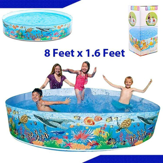 INTEX NON-INFLATABLE SIZE SWIMMING POOL | Without Air Swimming Pool | swimming pool for kids | (4FT-5FT-6FT-8FT)(58477,56451,56452,58472) - ValueBox