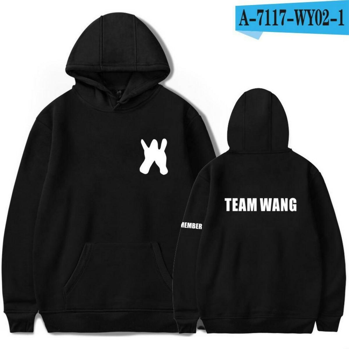 Khanani's Casual printed fleece kpop pullover hooded hoodie - ValueBox