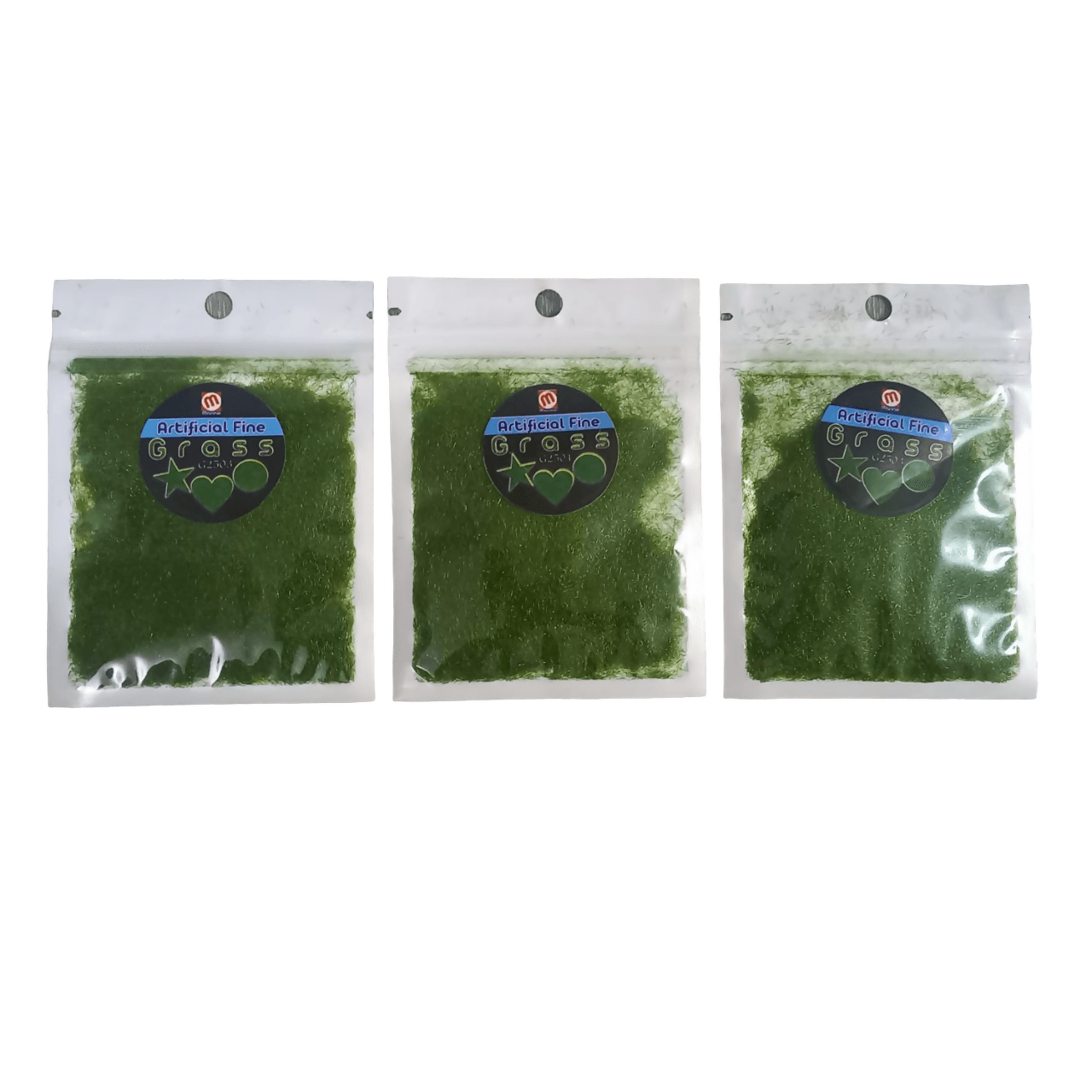 Pack of 3 - Artificial Green Grass for model making, School Projects - ValueBox