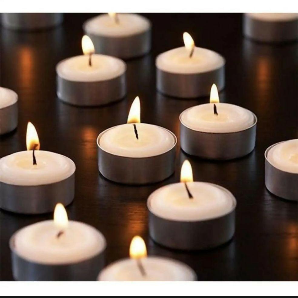 Pack of 10 Romantic Floating Decorative Tealight Smokeless Scented Candles for Home Party Wedding Decoration - ValueBox