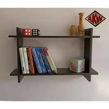 AKW Book and Magazine Floating Shelves 27-Inch Floating Shelf, Rectangular Shape Book Shelf-Dark Brown Decorative Wooden Wall Shelf | Storage Racks | wooden shelf for wall