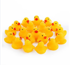 6pcs Baby Bath Toy Cute Little Yellow Duck with Squeeze Sound Soft Rubber Float Ducks Play Bath Game Fun Gifts for Children - ValueBox