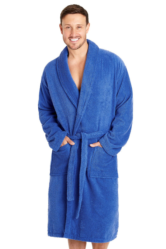 Cotton-Bathrobe-Royal-Blue-Apricot-1595