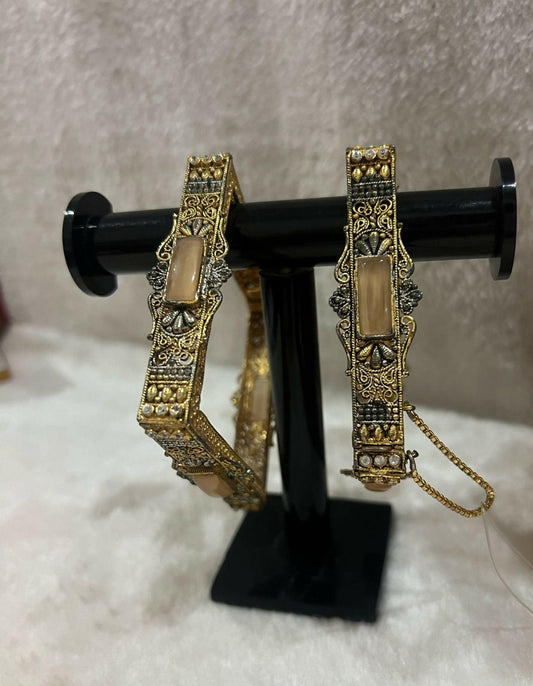 Golden Square shape Bangles for girls