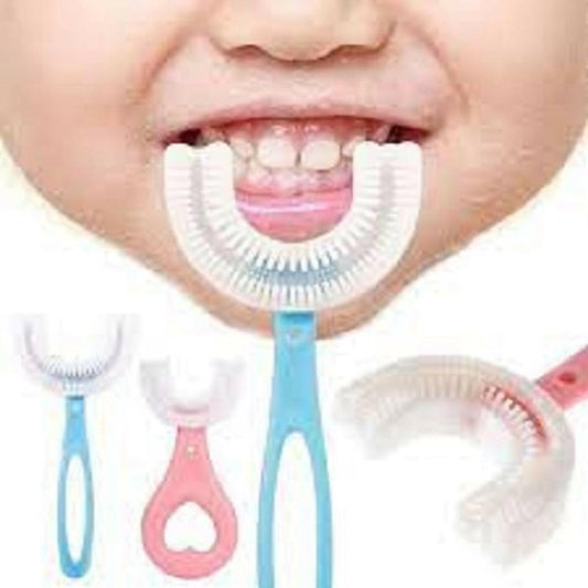 Kids Toothbrushes Soft Silicone Children U Shape