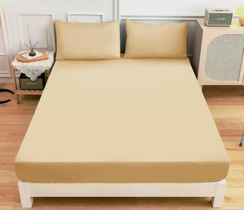 Fitted-Bed-Sheet-Dyed-Beige-Apricot-7383