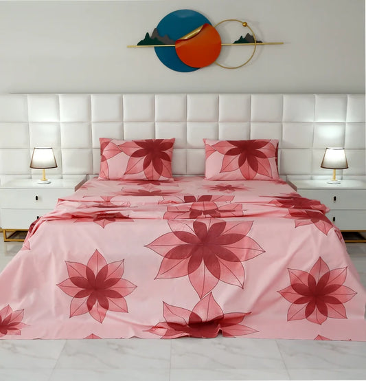 3-PCs-Double-Bed-Sheet-DB205-Apricot-9708