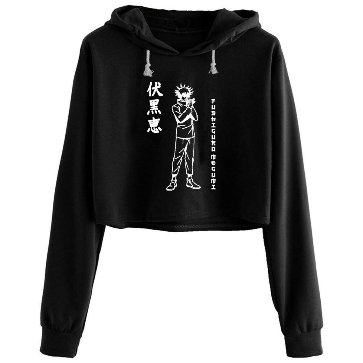 Khanani's Jack And Sally printed winters Crop Hoodies - ValueBox