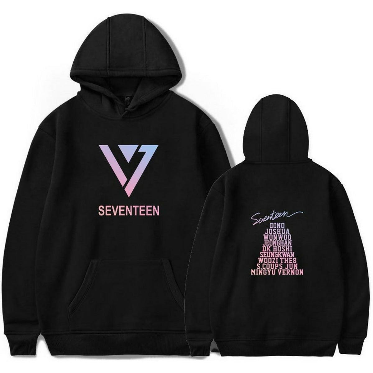 Khanani's Seventeen bts kpop fans printed pullover hoodie for men and women - ValueBox