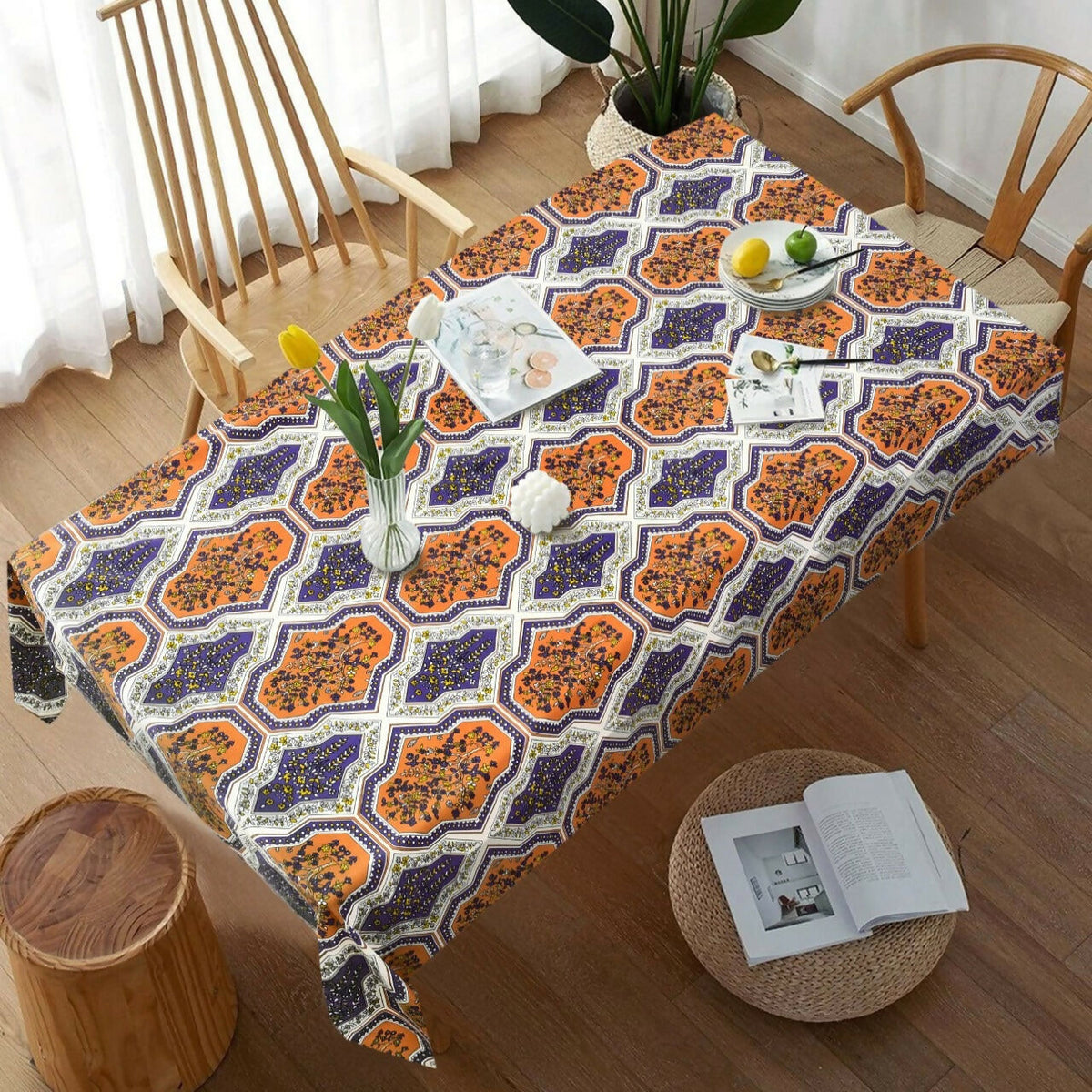 6-8-Seater-Digital-Printed-Table-Cover-4534-TB32-Apricot-6168