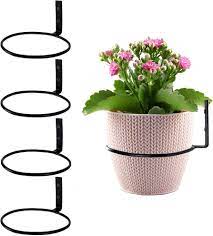 badgeHB One Piece Customize, 6 Inches Wall Mount Heavy Duty Indoor Outdoor Wall Decor Garden Plant Flower Pot Hanging Rack Stand